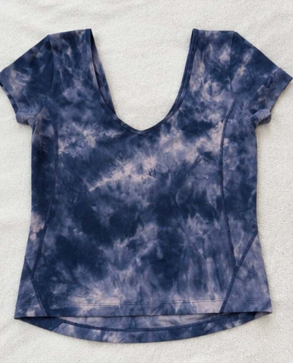Lululemon Align Tee Nulu Diamond Dye Lunar Rock True Navy